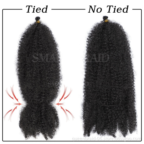 Short Afro Kinky Curly Crochet Braiding Synthetic Ombre Hair Extensions for African Women Braid